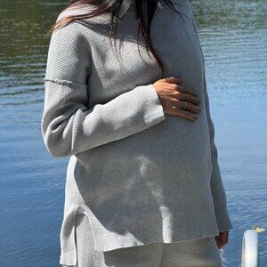 Gray Women's Crew Neck Sweater